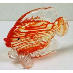    Hand Blown Glass Exotic Japanese Discus Fish
