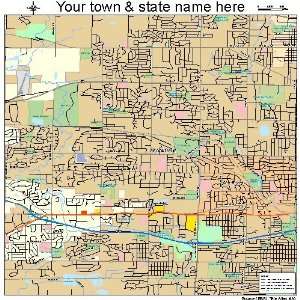  Street & Road Map of Brookfield, Wisconsin WI   Printed 