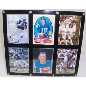 Burbank Sportscards Indianapolis Colts Johnny Unitas  6 Card Display 