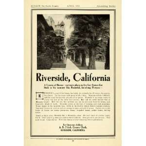  1913 Ad Riverside County California Residential Real 