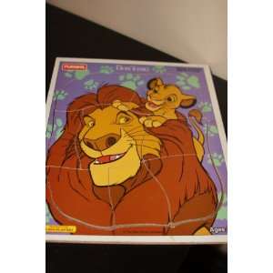 Disney The Lion King Wood Puzzle Featuring Mufasa and Simga (8 piece 