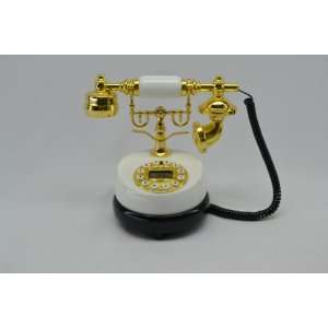  Classic Antique Style White Marble Telephone ZL1710 