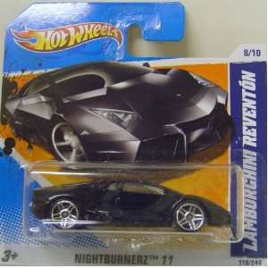 Hot Wheels Lamborghini Reventon Black Nightburnerz 2011 118/244 die 