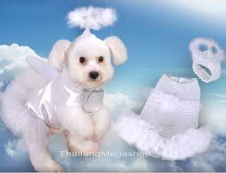 Dog Apparel PP136a Costume Dress Shirt Pet Cloth ANGEL  