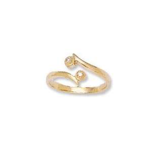  14k Diamond Toe Ring (yellow gold) Jewelry