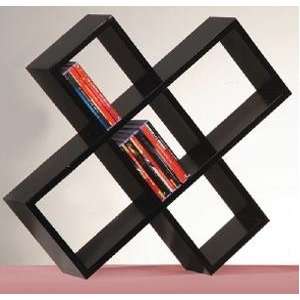    Cube Clover Cd Rack, Black Color  Players & Accessories