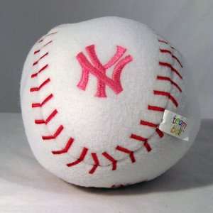  New York Yankees Baby Plush Team Ball Baseball Toy PINK 
