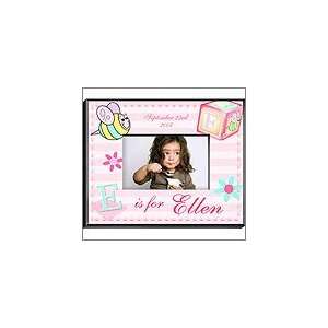    Personalized Baby Gift, Girly Bee Picture Frame Personalized Baby