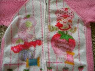 Vtg Strawberry Shortcake Baby Footie Pajamas 0 6 Mos.  