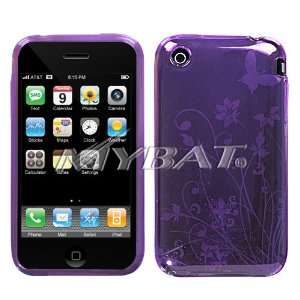  Purple Butterfly Flower Candy Skin Cover for Apple iPhone 