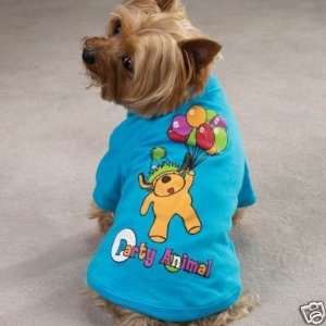  Casual Canine Party Animal Printed Dog Tee XX SMALL 