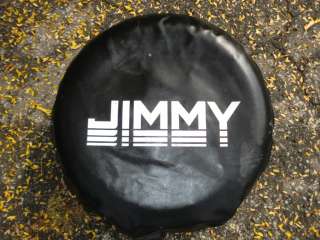GMC JIMMY BLACK SPARE TIRE COVER USED 15  