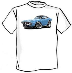1973 74 Dodge Charger Muscle Car Cartoon Tshirt FREE  