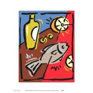 Traci OVery Covey   Fish Size 12x9 by Traci Overy Covey 9x12  