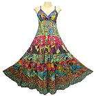 New Boho Hippie Cotton Tier Patchwork Long Dress   YE143