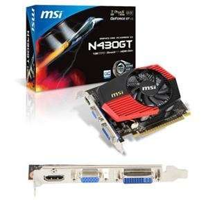  MSI Video, GeForce GT430 1G DDR3 (Catalog Category Video 
