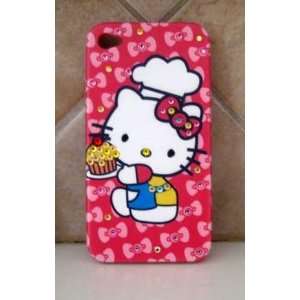 hello kitty iphone 4g case w/ ipad case set of 2 cupcake baker kitty 