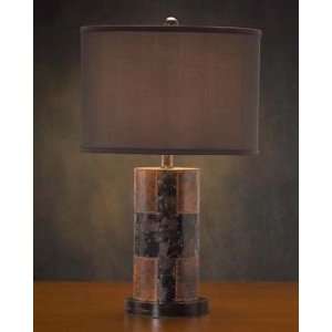  Faux Brown Stone Finish Lamp