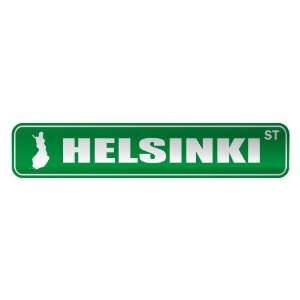   HELSINKI ST  STREET SIGN CITY FINLAND