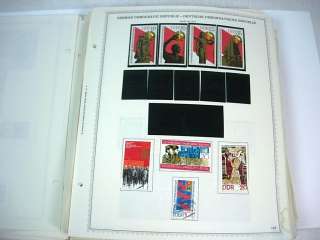 GERMANY, DDR, 100s of Stamps hinged on Minkus pages 