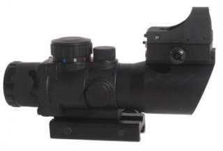   Tactical 4x 3 Color Illuminated Etched Glass Scope w/ MINI Red Dot
