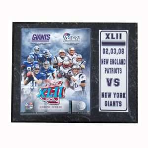  Patriots Versus Giants 8 x 10 Photograph Nested on a 12 