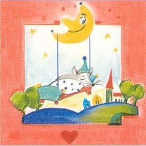  Mousie Asleep Under The Moon Poster Print