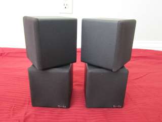   Cube Speakers.Home Theater Rear Black Surround Sound Stereo Audio.100w
