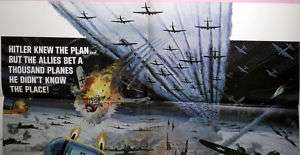 1000 PLANE RAID original WW2 movie poster MILITARY AVATION BOMBERS 