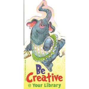  Be Creative @ Your Library Bookmarks (Die cut) Pack of 