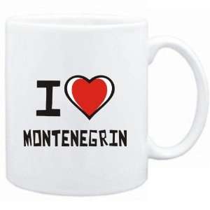  Mug White I love Montenegrin  Languages Sports 