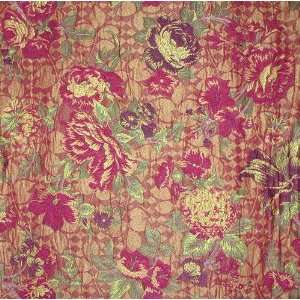  54 Wide Luxury Jacquard Whittington Vines Red Fabric By 