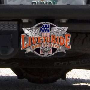  Live to Ride Ride to Live Trailer Hitch Cover Sports 