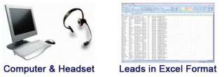 Single Agent 4 Line Hosted Predictive Dialer & Lead Mgr  