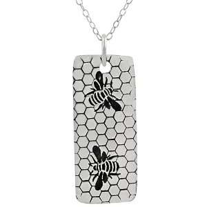  Sterling Silver Honeybees Necklace Jewelry