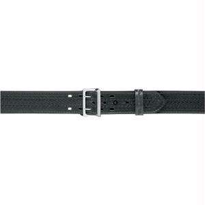   Belt With Hook Fastener Lining, High Gloss Black, Brass Buckle, Size