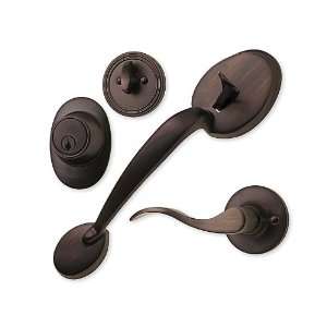  Entry Set With Interior Lever, Oil Rubbed Bronze Finish 