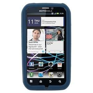  Solid Blue Silicone Skin Gel Cover Case For Motorola 