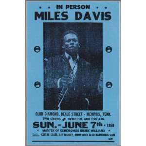 Miles Davis Concert Poster 