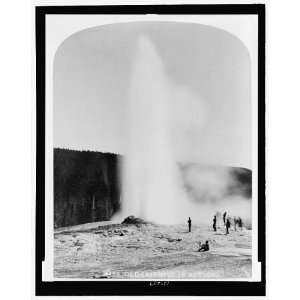 com Old Faithful in action,Yellowstone National Park,geyser,1883,Jay 