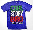 Cool Story Bro Tell It Pauly D Funny Jersey Shore Royal Blue Mens T 