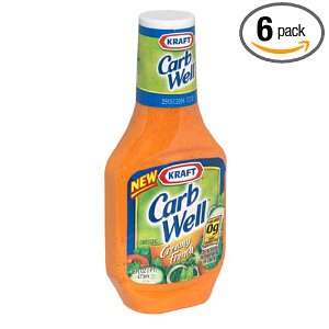 Kraft Dressing, Creamy French Carb Well, 16 Ounce Bottles (Pack of 6 