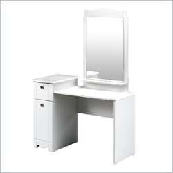Nexera Dixie Wood /Student Desk White Vanity Benche 687174996782 