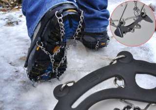 Ice Snow Fishing Walker Shoe Chain Cleat Crampons Spike Climbing 