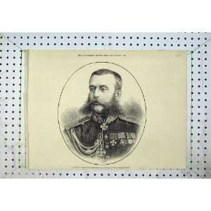   War 1877 Lieutenant General Skobeleff Russian Army Art