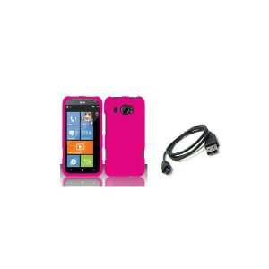  HTC Titan II (AT&T) Premium Combo Pack   Pink Hard Shield 