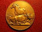 Art nouveau Horse Galloping Cow Pig Agriculture silver medal by 