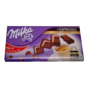 Milka Milk Chocolate with Espresso filling, 100g  Grocery 