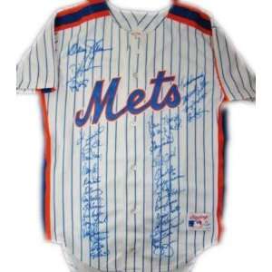 1986 World Series Mets Team 35 SIGNED Official Rawlings Jersey JSA LOA 