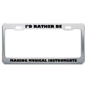   Be Making Musical Instruments Metal License Plate Frame Tag Holder
